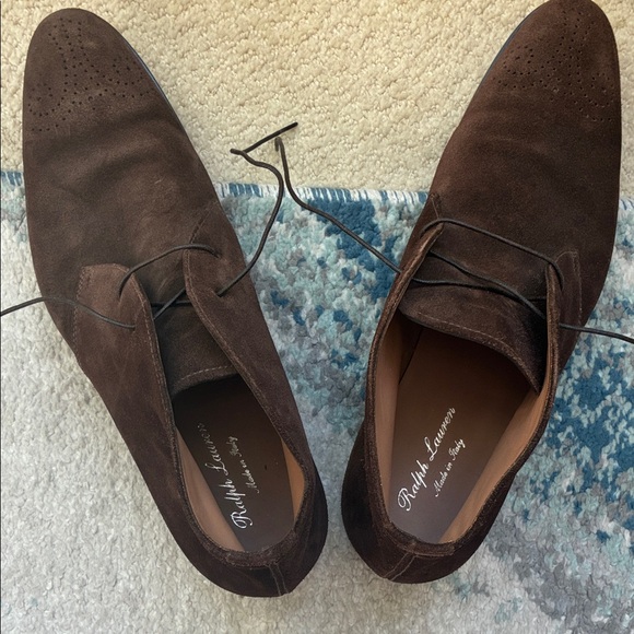 Ralph Lauren Purple Label Rich Brown Suede Derbys main image 5